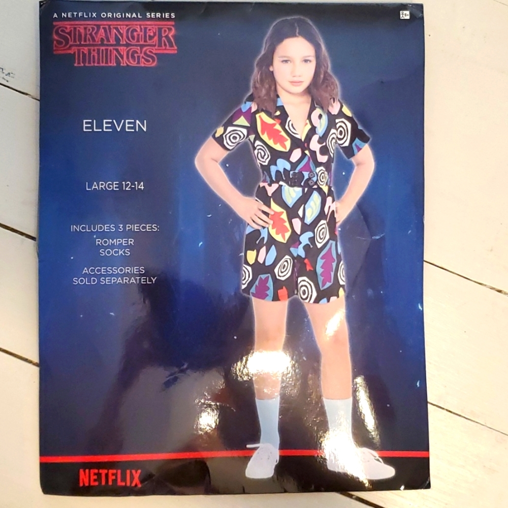 Stranger Things Eleven Costume, Size Girl's Large 12-14